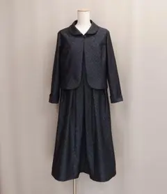 着物リメイク パイピングカラーのジャケットとタックワンピース