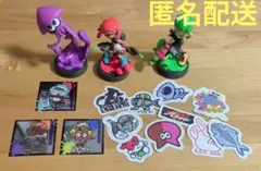 【美品】スプラトゥーン アミーボAmiibo3体とステッカーセット