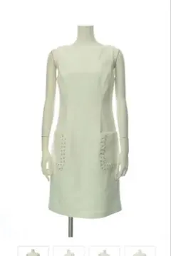 LAUREN RALPH LAUREN ノースリーブ ワンピース M 白