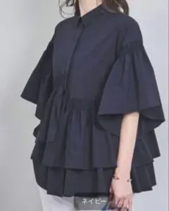 新品未使用✨ENFÖLDハイカウントタイプライター タックカラーブラウス