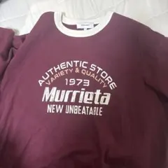 MONO-MART リンガーTシャツ バーガンディ L