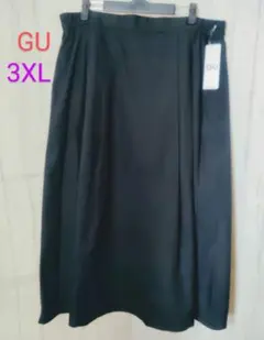 GU フレアスカート ブラック 3XL 新品タグ付き大きいサイズのサムネイル