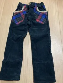 ムージョンジョン　チェック柄ポケット 長ズボン 110