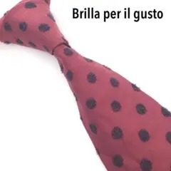 Brilla per il gusto 美品 ネクタイ 高級シルク 水玉のサムネイル