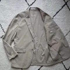 美品　ユニクロ　感動ジャケット　テーラード　ベージュ　433425 L