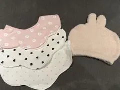 スタイ3点セットと耳付き帽子