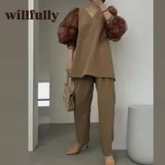 1【美品】willfully flower 2way volume sleeve