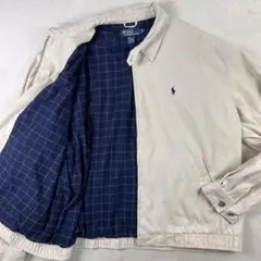 美品 希少XLサイズ ラルフローレン ドリズラージャケット ポニーロゴ ブルゾン