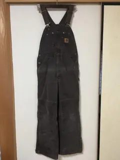 Carhartt ダークブラウン オーバーオール