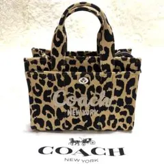 COACH カーゴトートレオパード 2WAY 現在入手困難希少 - メルカリ