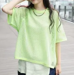 BEAMS BOY / メッシュ リンガー ショートスリーブ Tシャツ