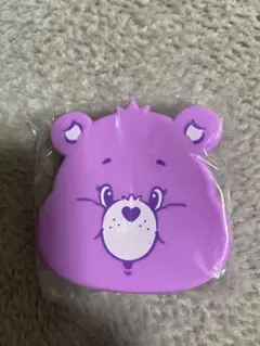ケアベア　ベストフレンドベア　ポーチ　シリコンポーチ　紫
