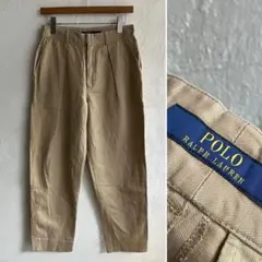 RALPH LAUREN リネン 麻 スラックス ロールアップ パンツ 32 - メルカリ