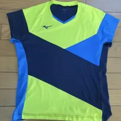 Mizuno 卓球ウェア ネオンイエロー/ブルー