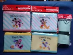 キリン　ディズニー　ふかふかポーチ　全4種セット＋コンパクトレジャーシート