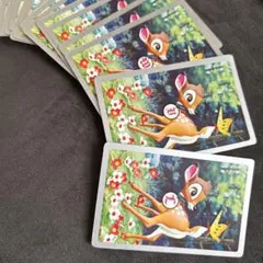 トランプ　バンビ・ミッキーマウスのきょじんたいじ　ディズニー　昭和レトロ