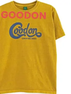 【未使用】Good On グッドオン プリントTシャツ マスタード M