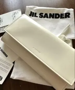 【新品未使用】　jil sander レザー長財布のサムネイル