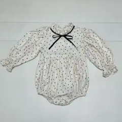 Anne Shirley アンシャーリー ドット柄 ロンパース Sサイズ