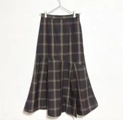 PAGE BOY ページボーイ チェック マーメイドスカート ブラウン
