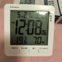 Formia 大画面デジタル電波クロック HT-024RC ホワイト