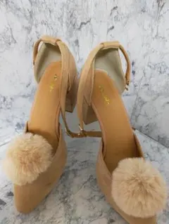 【美品】Hedther ヘザー M(23.5～24) パンプス かわいいのサムネイル
