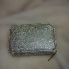 ほぼ未使用 訳あり mu HAKU ゴールド ミニウォレット ナダヤ