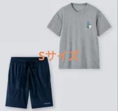 GU ちいかわ ドライパイルセット(半袖&ショートパンツ) うさぎ メンズS