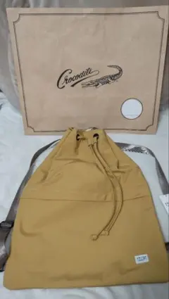 【再再々値下げ】未使用タグ付き カラシ色のリュック