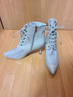 ショートブーツ ブーツ ポインテッドトゥ クロコ