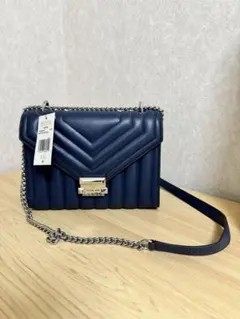 ☆MICHAEL KORS ネイビー ショルダーバッグ☆