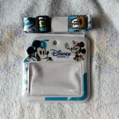 Disney ミッキー ミニー パスケース ストラップ付き