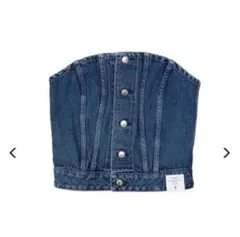 【HYKE】 DENIM STRAPLESS TOP 2のサムネイル
