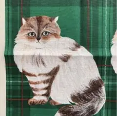 新品　松尾ミユキ　ハンカチ　lin 猫　ねこ　ネコ　キャットのサムネイル