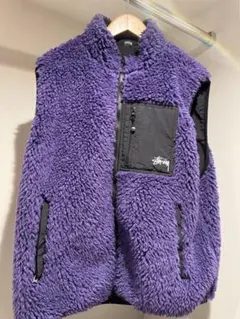 STUSSY ラベンダー フリースベスト STUSSY ラベンダー フリースベスト - メルカリ
