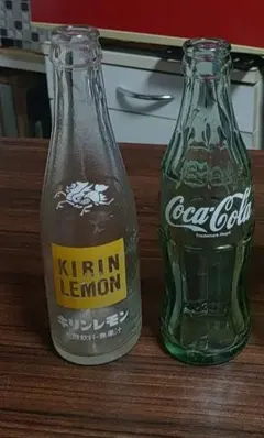昭和レトロ コカ・コーラ、キリンレモンの瓶セット - メルカリ