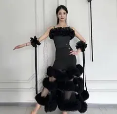 【新品】スタンダード フリルドレス 黒