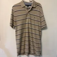 TOMMY HILFIGER ストライプ ポロシャツ M