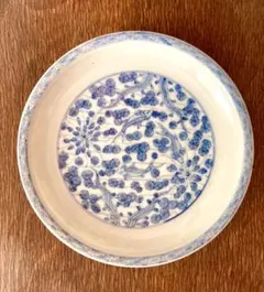 a 古伊万里　染付皿　骨董　アンティーク　約18cm