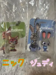 ズートピア ブリスターチャーム ニック・ジュディ　2個セット