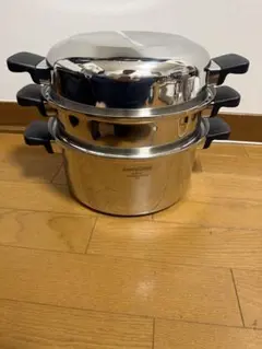 お値下げ！美品！省エネAmway Queen 無水ステンレスフライパン 28cm