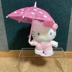 ハローキティ　ぴたっとふれんず　ぬいどりドールM ミニ傘付きのサムネイル