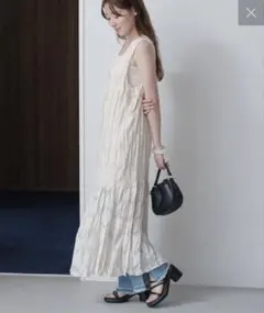 kastane シアージャガードレースノースリワンピースのサムネイル