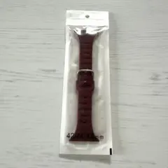 Apple Watch バンド シリコン ワインレッド