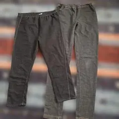 デニム風スパッツ２点セット