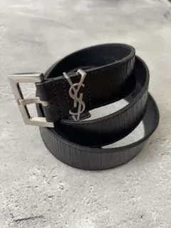 サンローランパリ ベルト カサンドラロゴ YSL　ブラック レザー SAINT LAURENT/サンローラン_men通販 | カサンドラ ベルト