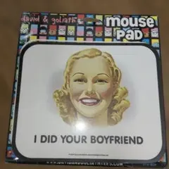 David & Goliath マウスパッド I DID YOUR、新品