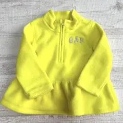 GAP イエロー フリース トレーナー 12-18ヶ月