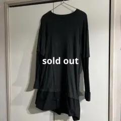 mm6 カットソー　シャツ　ドッキング　ワンピース