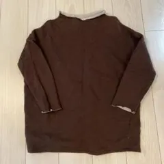 コットン100% ブラウン トレーナー